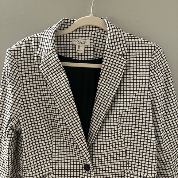 Rachel Zoe Plaid Blazer/ Suit Jacket Size Large - stretch - Picture 3 of 6